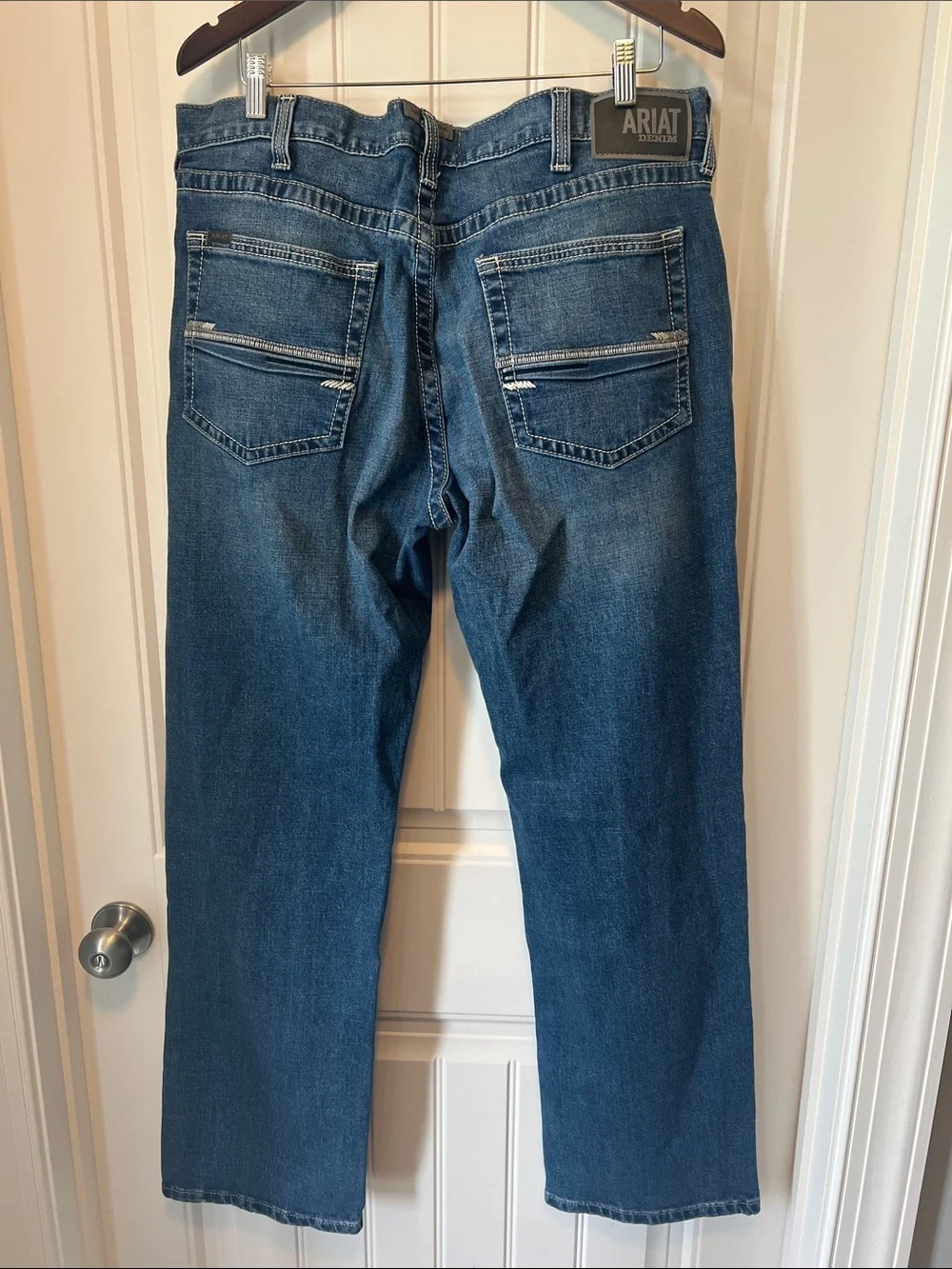 Ariat Men's Blue Straight-Leg Jeans